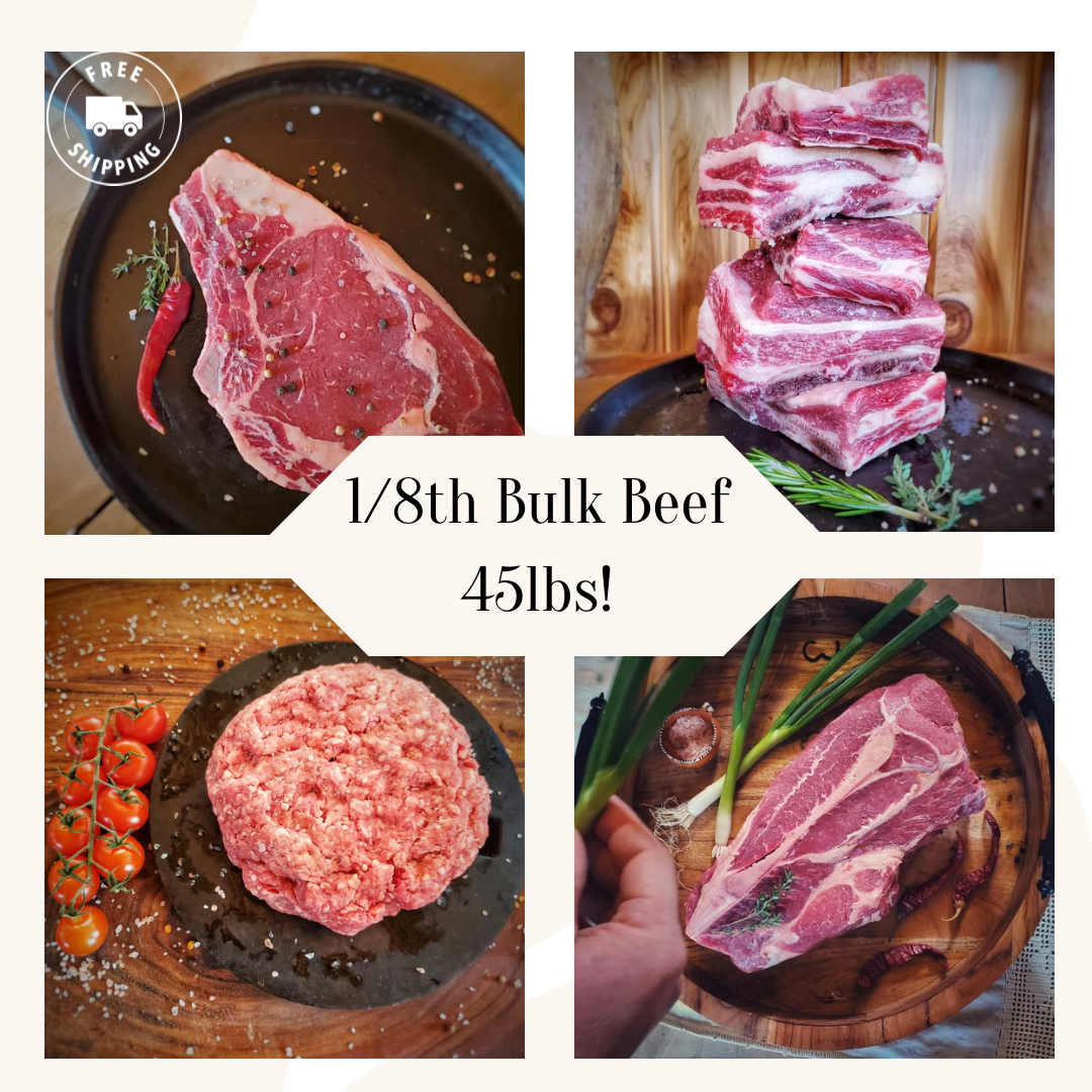 1/8th of Bulk Beef Share (45 pounds)